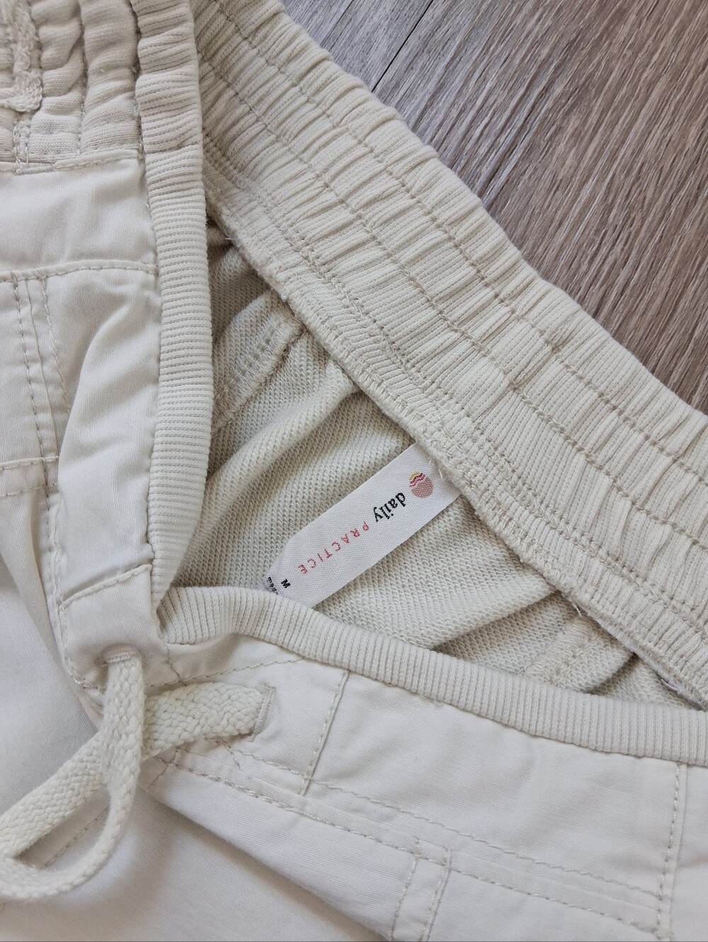 Daily Practice By Anthropologie Jesse Wide Leg In Ivory Pearl - Picture 9 of 16